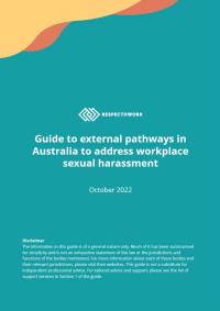 Image of Guide to external pathways in Australia document