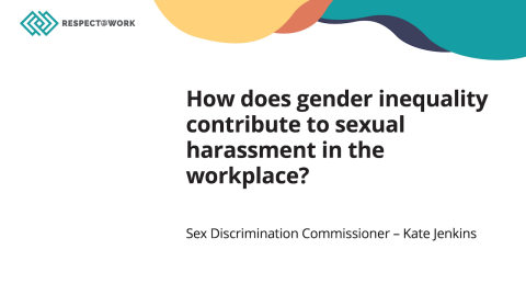 How does gender inequality contribute to workplace sexual harassment?