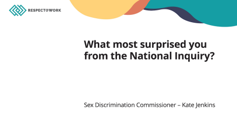 What most surprised you from the National Inquiry?