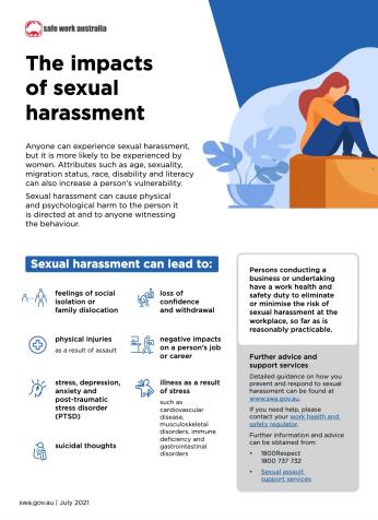 Impacts of workplace sexual harassment