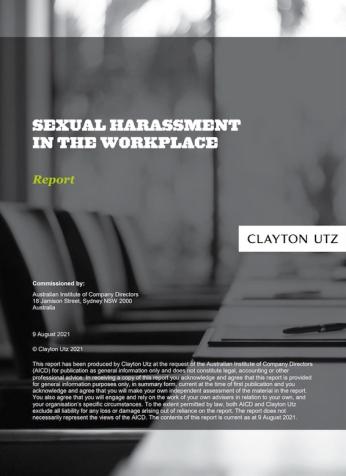 Image of Clayton Utz report