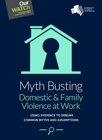 Factsheet cover: Myth busting domestic and family violence