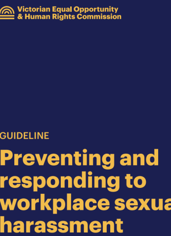 Cover of Guideline: Preventing and responding to workplace sexual harassment
