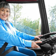 Female bus driver