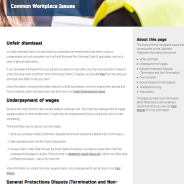 Image of Job Watch website